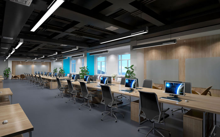 900平方電腦培訓教育行業裝修設計-第2張圖片-上海古都建筑設計集團 900平方電腦培訓教育行業裝修設計-第2張圖片-上海古都建筑設計集團