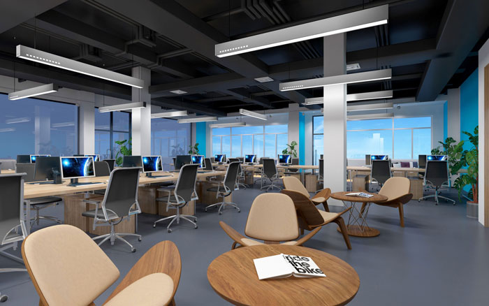 900平方電腦培訓教育行業裝修設計-第4張圖片-上海古都建筑設計集團 900平方電腦培訓教育行業裝修設計-第4張圖片-上海古都建筑設計集團