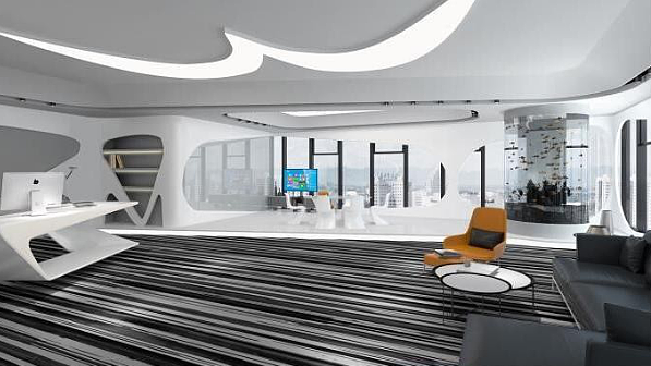 寶山區人力資源公司辦公室裝修設計-第2張圖片-上海古都建筑設計集團 寶山區人力資源公司辦公室裝修設計-第2張圖片-上海古都建筑設計集團