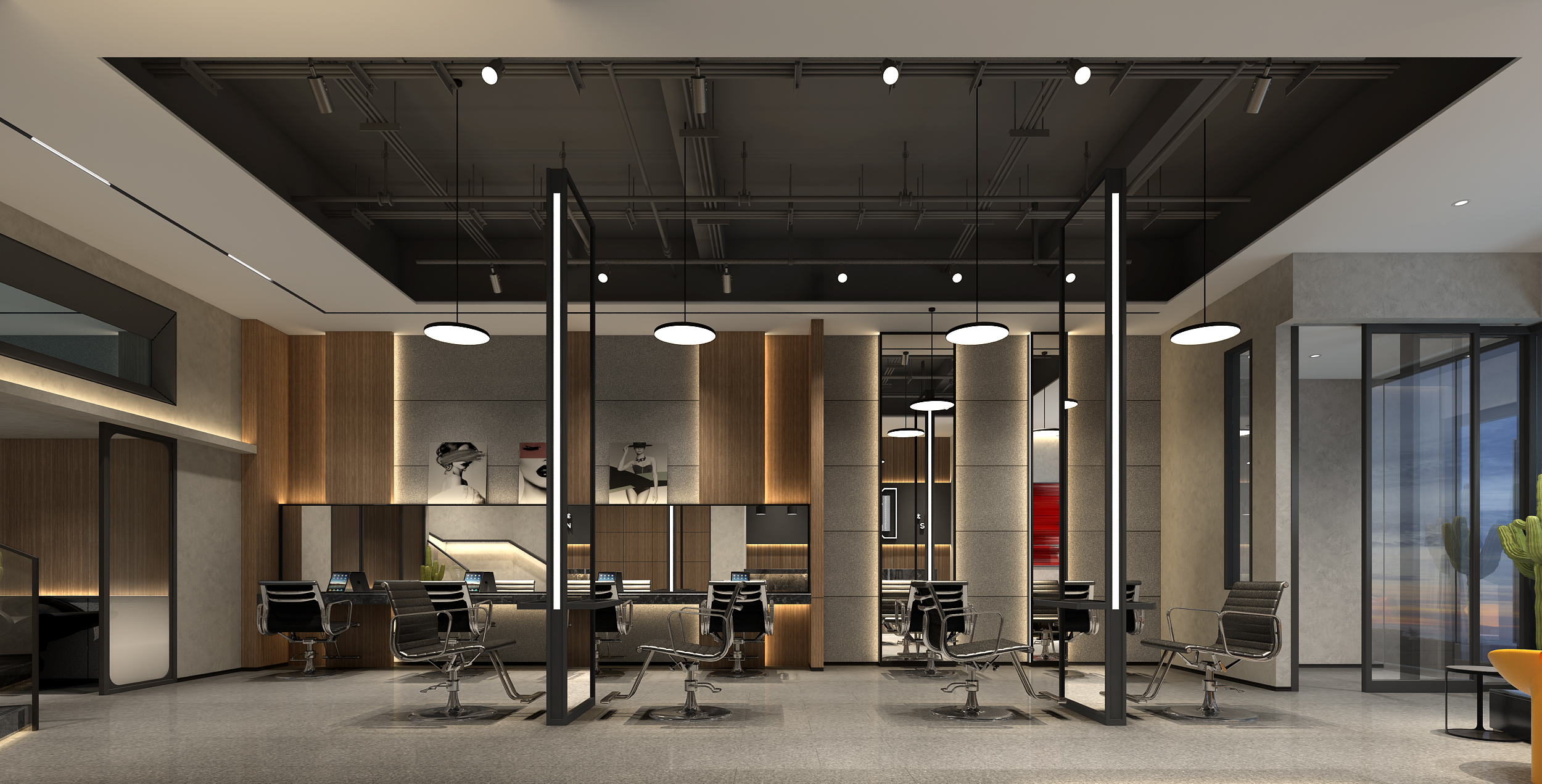 金山區辦公室裝修理發店裝修設計-第1張圖片-上海古都建筑設計集團