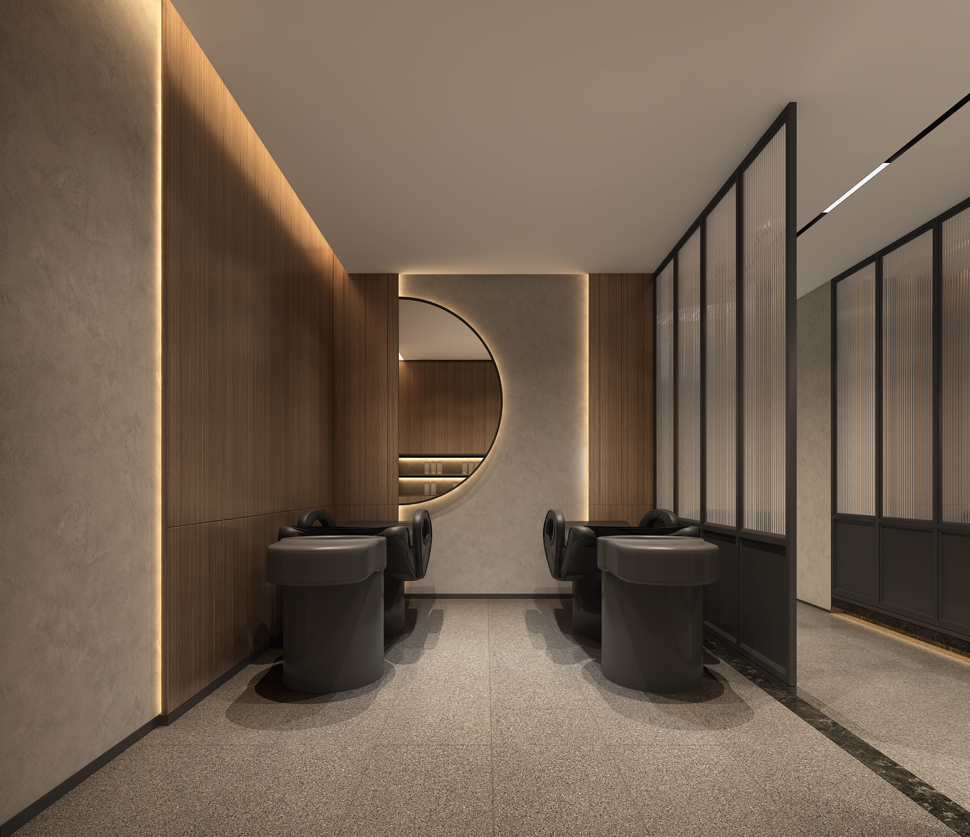 金山區辦公室裝修理發店裝修設計-第3張圖片-上海古都建筑設計集團