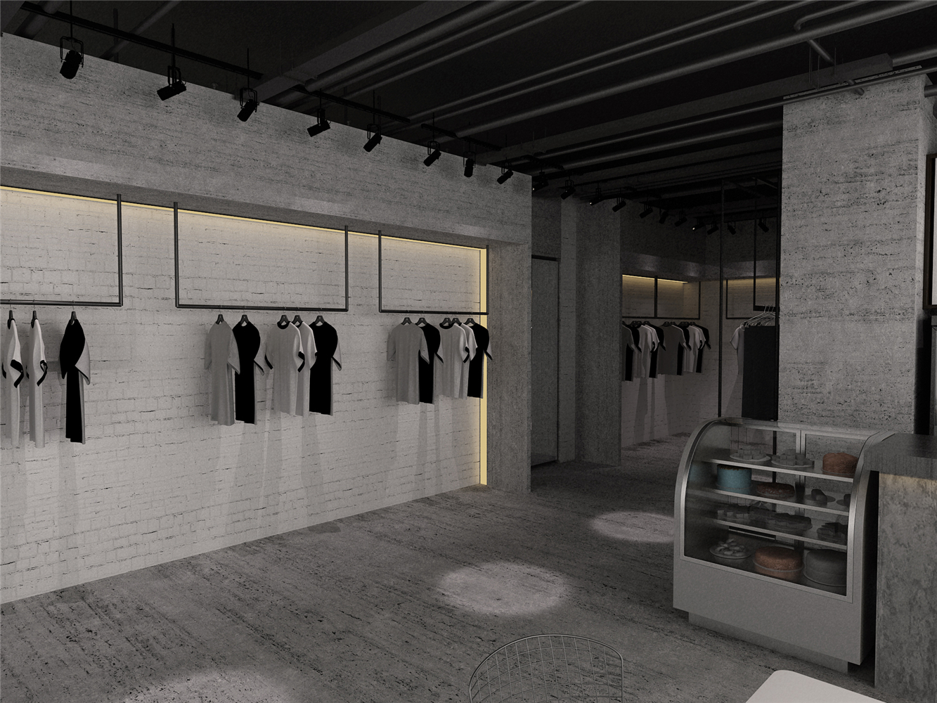 徐匯區工業風格服裝店辦公室裝修設計-第4張圖片-上海古都建筑設計集團 徐匯區工業風格服裝店辦公室裝修設計-第4張圖片-上海古都建筑設計集團