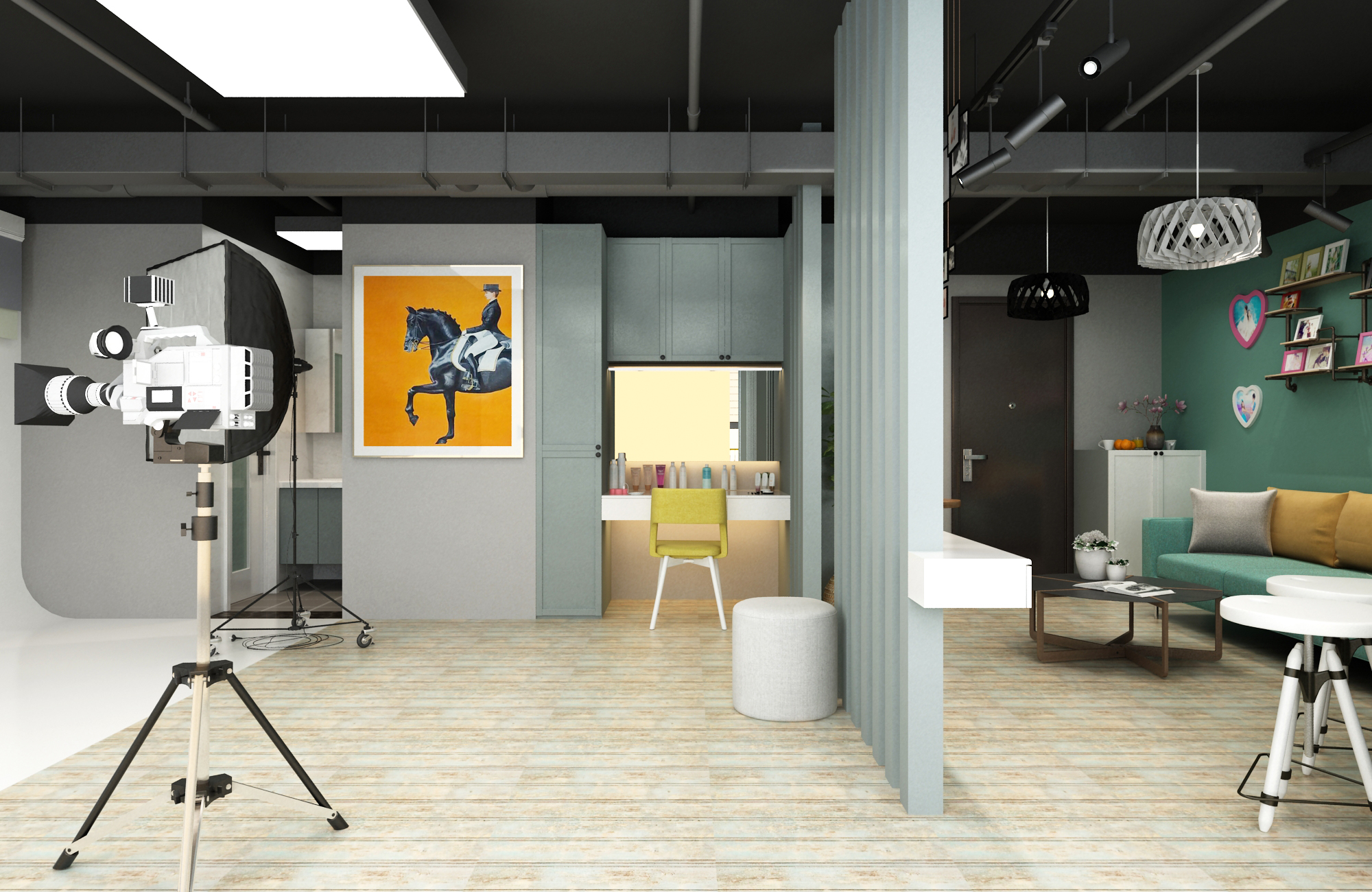 徐匯區小型攝影棚辦公室裝修設計-第1張圖片-上海古都建筑設計集團 徐匯區小型攝影棚辦公室裝修設計-第1張圖片-上海古都建筑設計集團