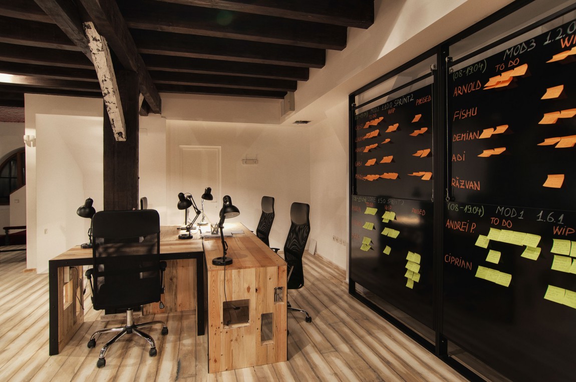 黃浦區復古復式風格辦公室裝修設計-第2張圖片-上海古都建筑設計集團