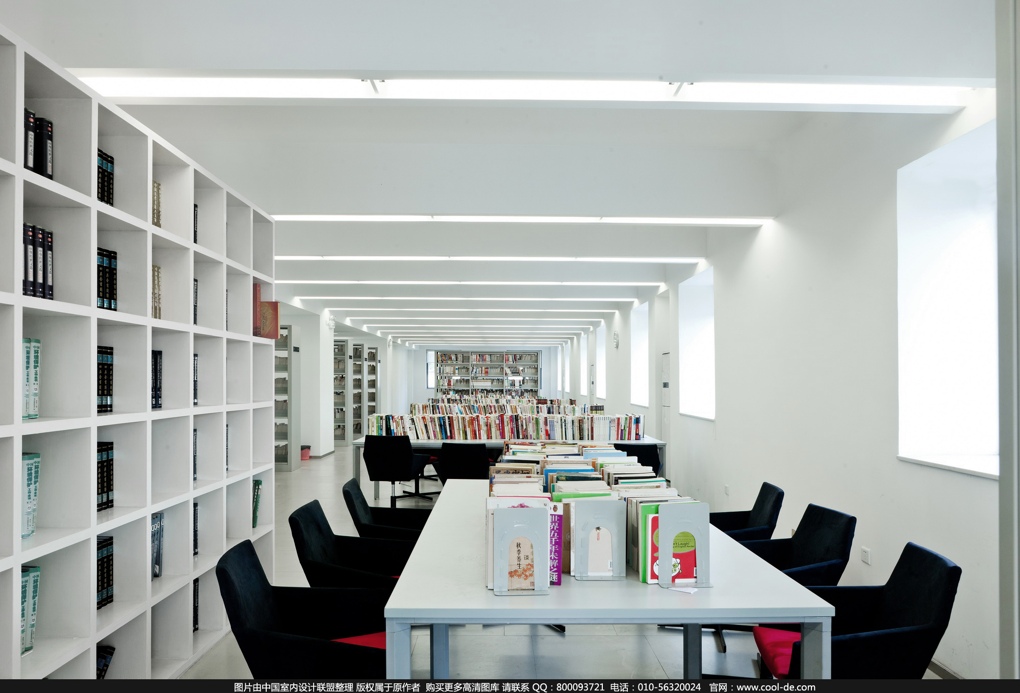 400平清新簡約圖書室裝修設計效果圖-第7張圖片-上海古都建筑設計集團 400平清新簡約圖書室裝修設計效果圖-第7張圖片-上海古都建筑設計集團