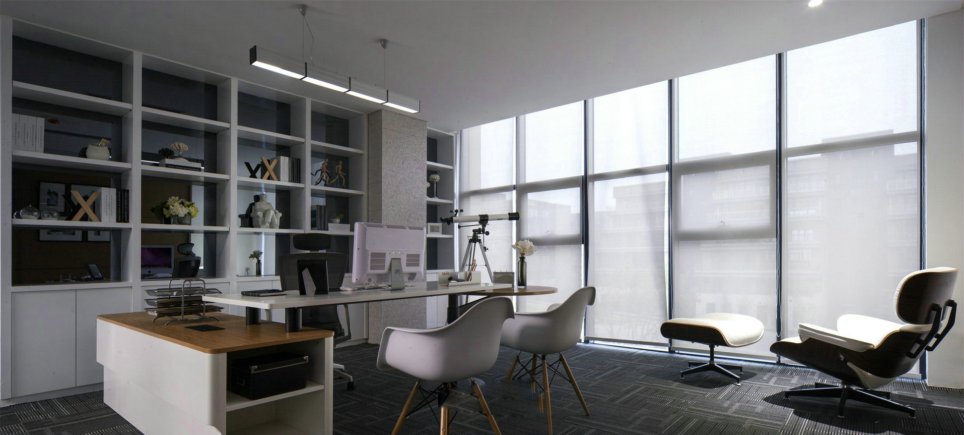 上?，F代時尚風格辦公室裝修設計-第3張圖片-上海古都建筑設計集團