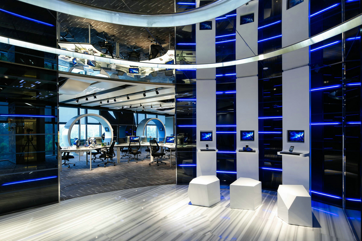 保利科技風辦公室裝修設計-第2張圖片-上海古都建筑設計集團 保利科技風辦公室裝修設計-第2張圖片-上海古都建筑設計集團