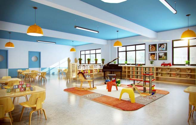 空曠明亮幼兒園裝修設計-第3張圖片-上海古都建筑設計集團 空曠明亮幼兒園裝修設計-第3張圖片-上海古都建筑設計集團