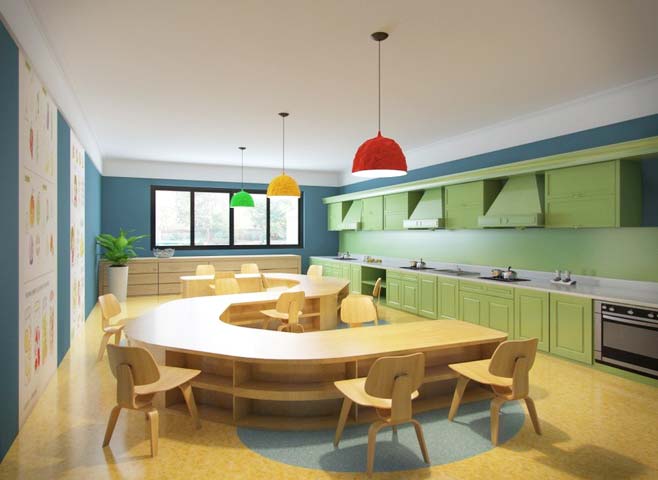 空曠明亮幼兒園裝修設計-第6張圖片-上海古都建筑設計集團 空曠明亮幼兒園裝修設計-第6張圖片-上海古都建筑設計集團