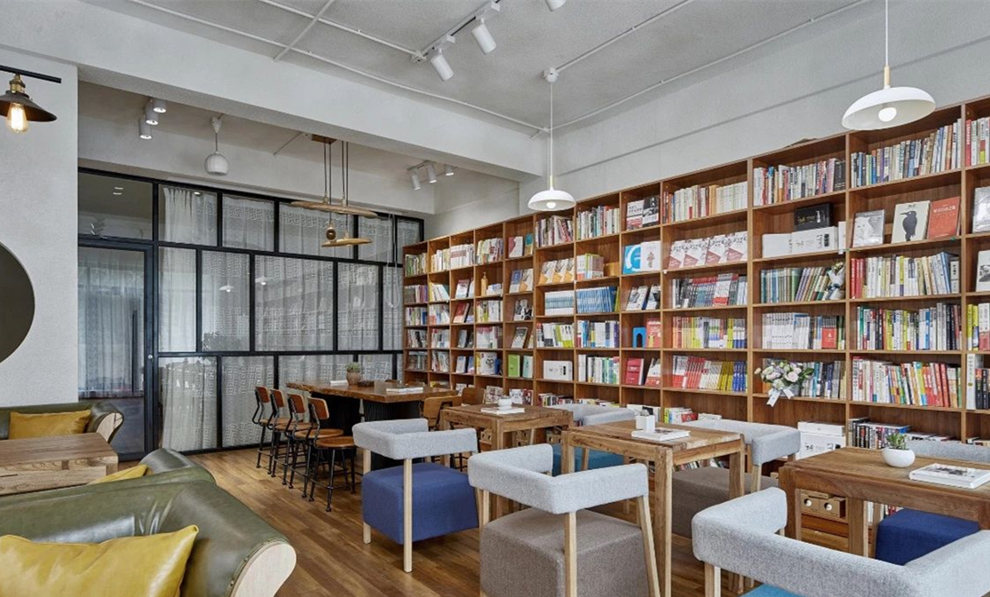 日式清新書店裝修設計效果圖-第2張圖片-上海古都建筑設計集團 日式清新書店裝修設計效果圖-第2張圖片-上海古都建筑設計集團
