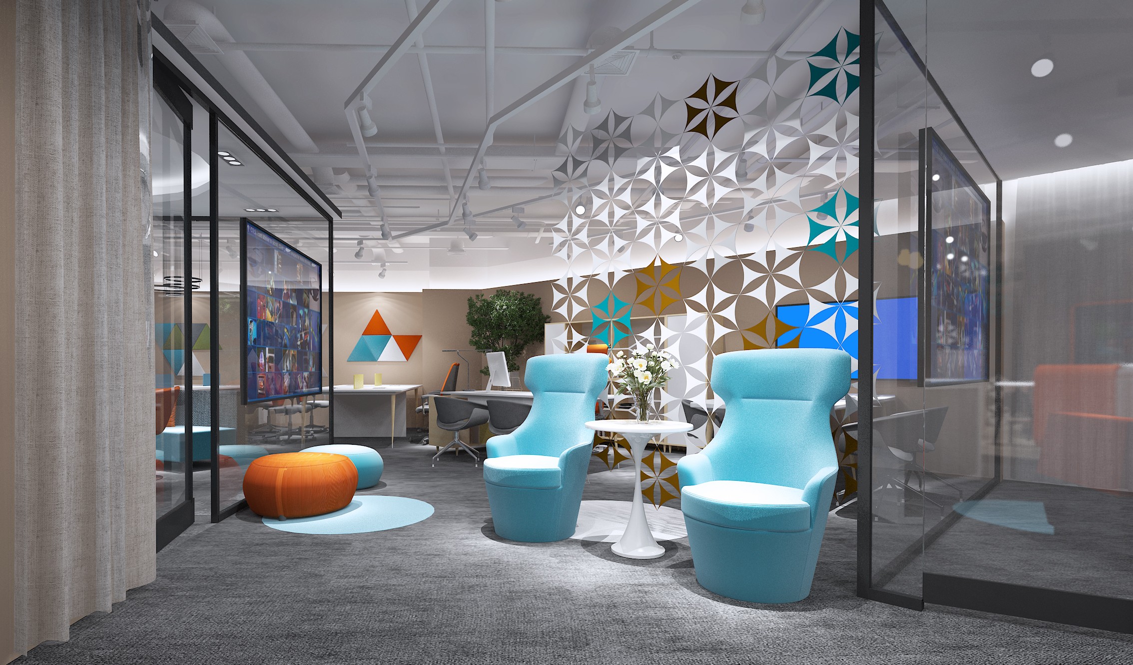 浦東新區科技智能辦公室裝修設計-第10張圖片-上海古都建筑設計集團 浦東新區科技智能辦公室裝修設計-第10張圖片-上海古都建筑設計集團