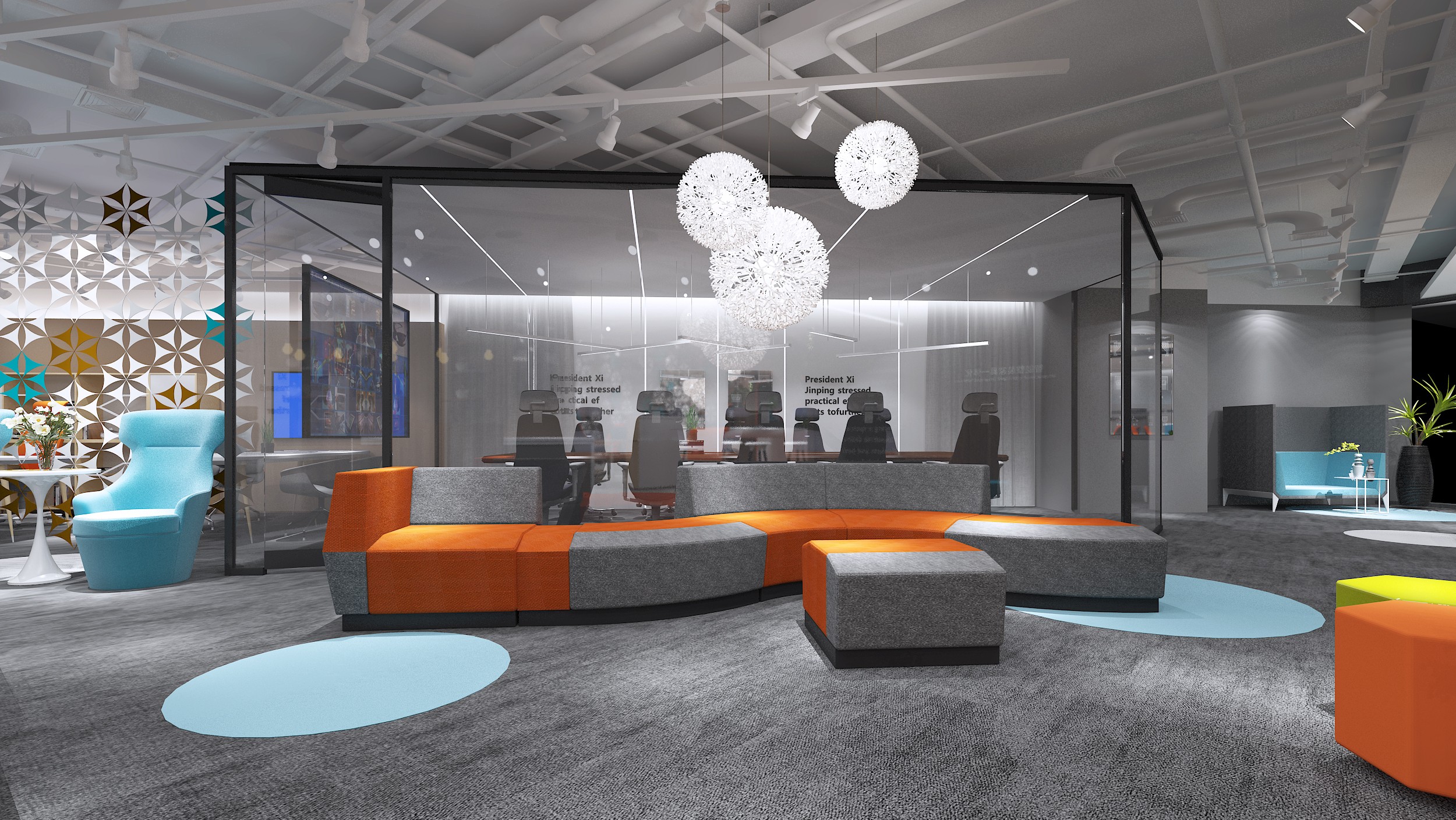 浦東新區科技智能辦公室裝修設計-第11張圖片-上海古都建筑設計集團 浦東新區科技智能辦公室裝修設計-第11張圖片-上海古都建筑設計集團