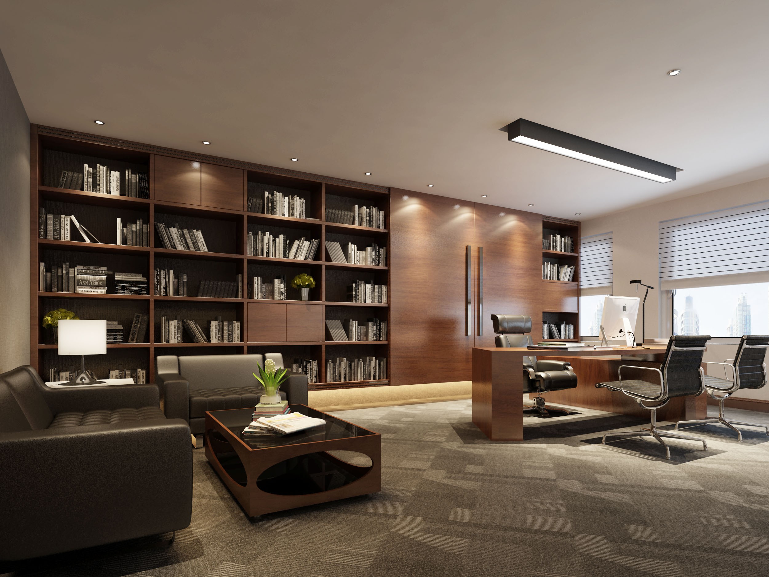 虹口區復式奢華辦公室裝修設計-第6張圖片-上海古都建筑設計集團 虹口區復式奢華辦公室裝修設計-第6張圖片-上海古都建筑設計集團