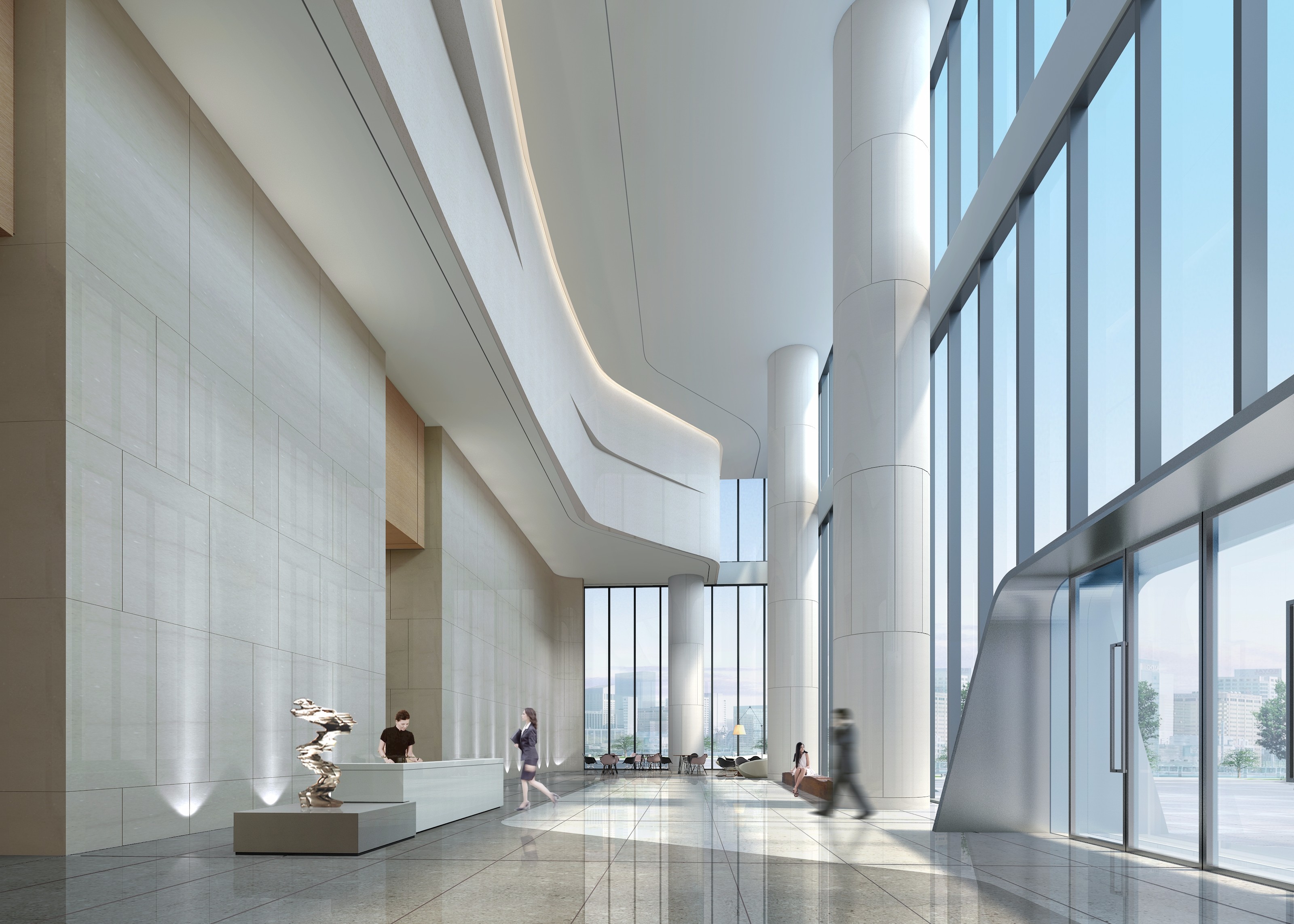 嘉定區(qū)辦公樓大廳裝修設(shè)計(jì)-第4張圖片-上海古都建筑設(shè)計(jì)集團(tuán) 嘉定區(qū)辦公樓大廳裝修設(shè)計(jì)-第4張圖片-上海古都建筑設(shè)計(jì)集團(tuán)