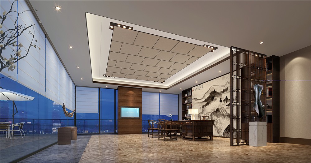 浦東新區高檔辦公樓裝修設計-第5張圖片-上海古都建筑設計集團 浦東新區高檔辦公樓裝修設計-第5張圖片-上海古都建筑設計集團