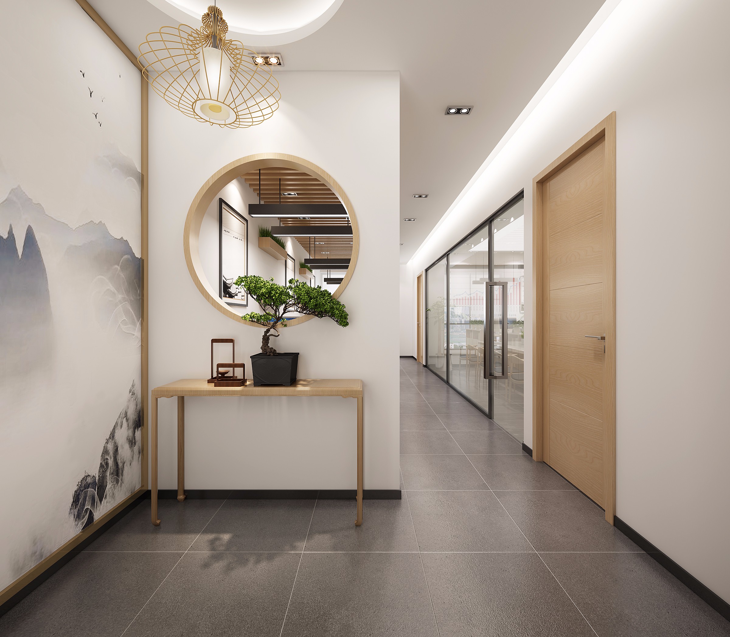 原木風格辦公室裝修設計-第4張圖片-上海古都建筑設計集團 原木風格辦公室裝修設計-第4張圖片-上海古都建筑設計集團