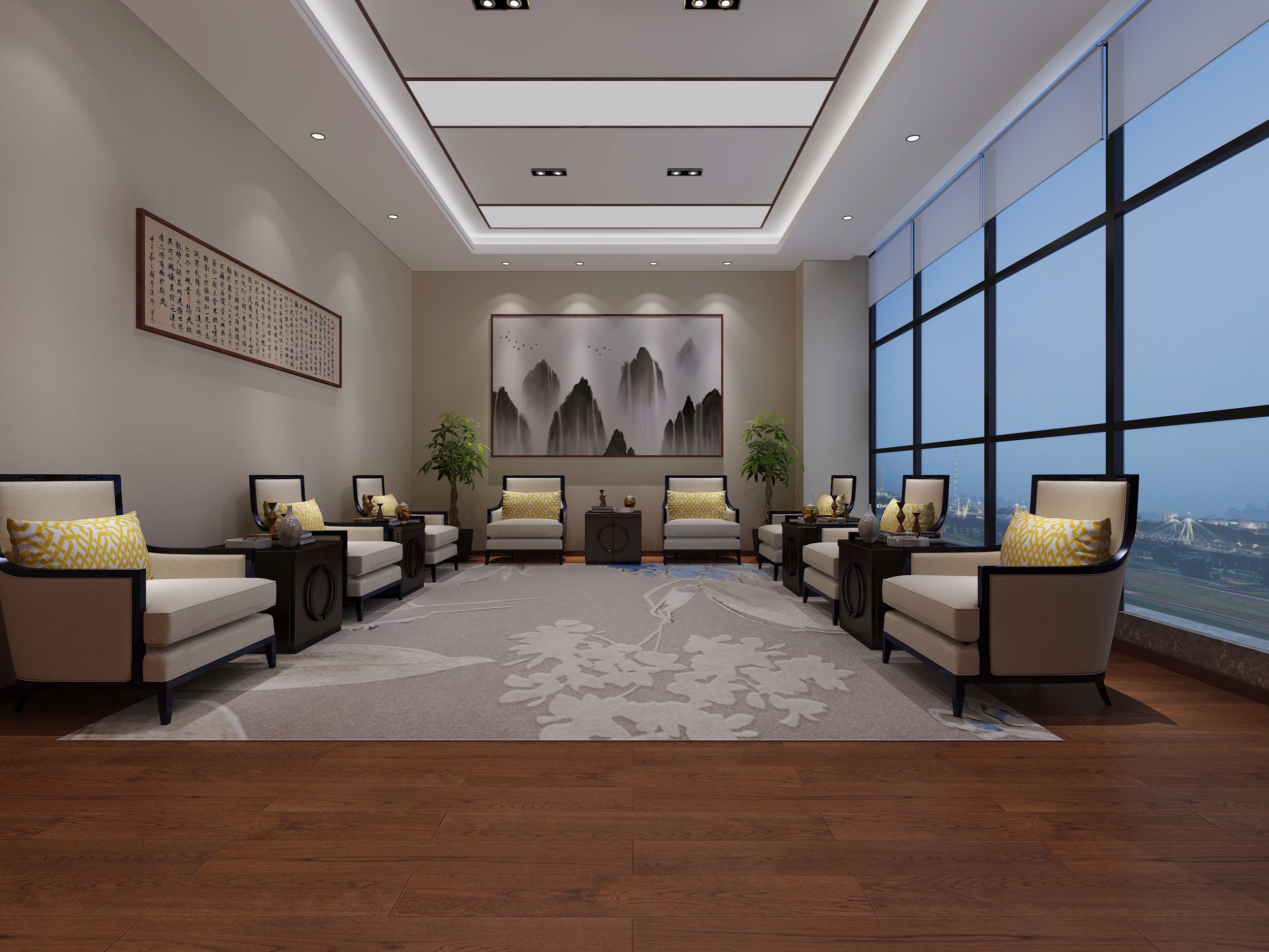 高檔奢侈辦公室裝修設計-第4張圖片-上海古都建筑設計集團 高檔奢侈辦公室裝修設計-第4張圖片-上海古都建筑設計集團