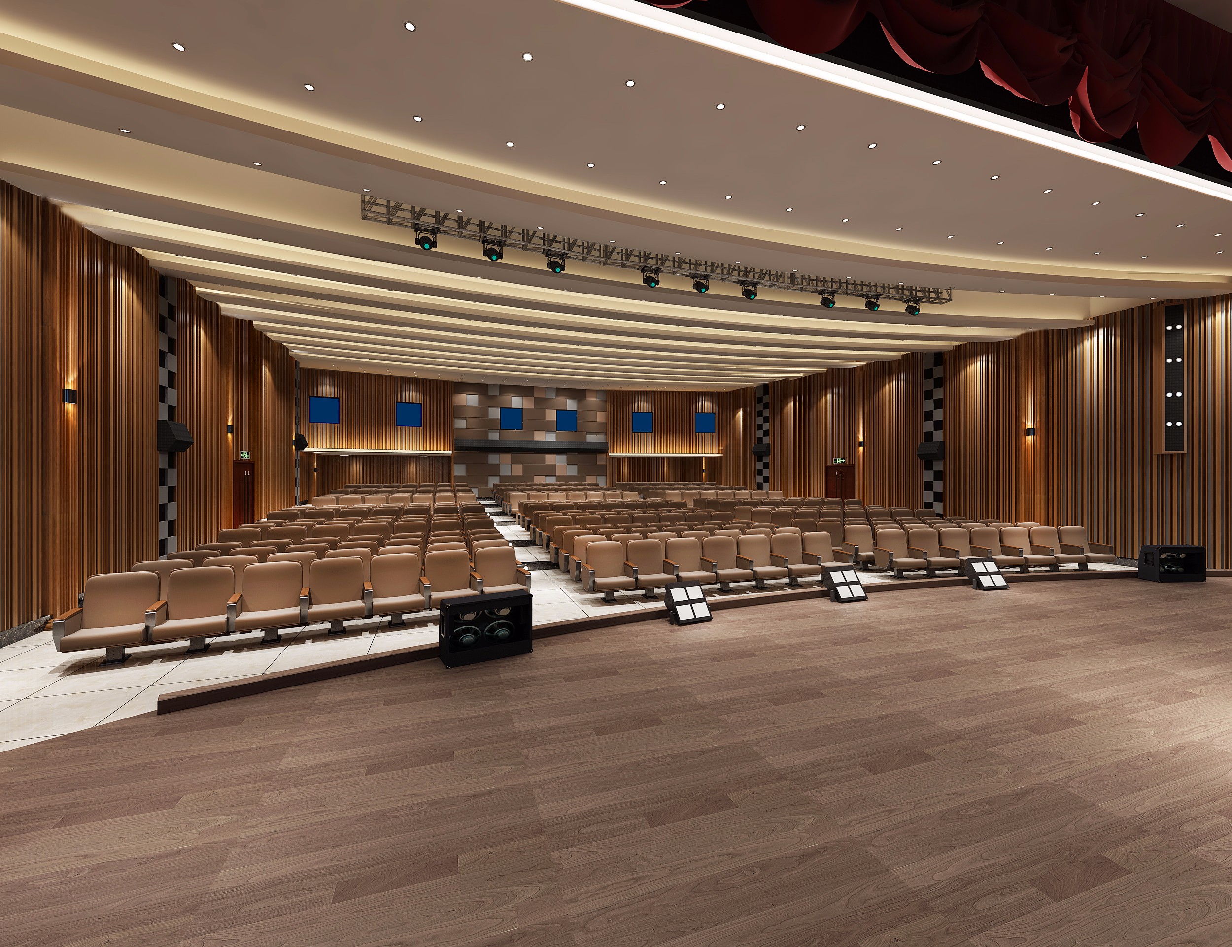 200平大型報告廳裝修設計-第5張圖片-上海古都建筑設計集團 200平大型報告廳裝修設計-第5張圖片-上海古都建筑設計集團