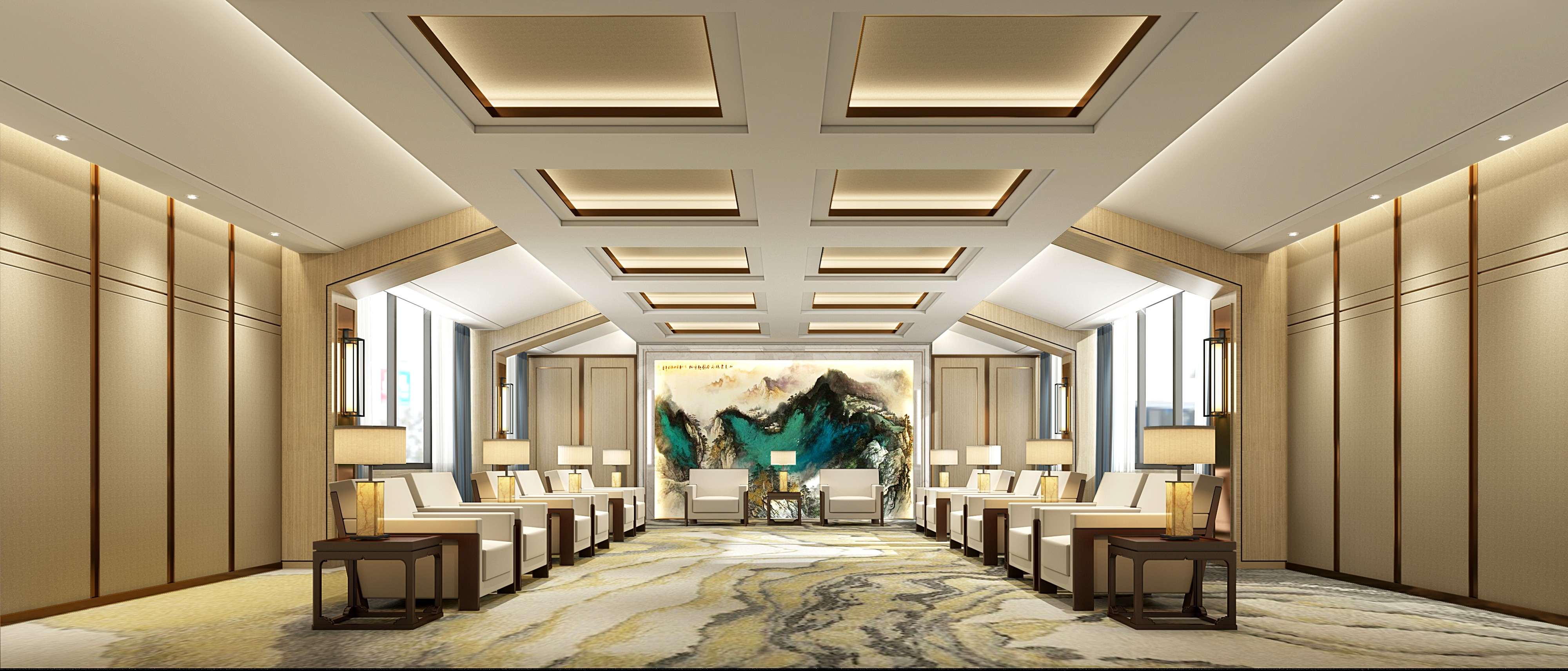 大型簡約會議室裝修設計-第7張圖片-上海古都建筑設計集團 大型簡約會議室裝修設計-第7張圖片-上海古都建筑設計集團