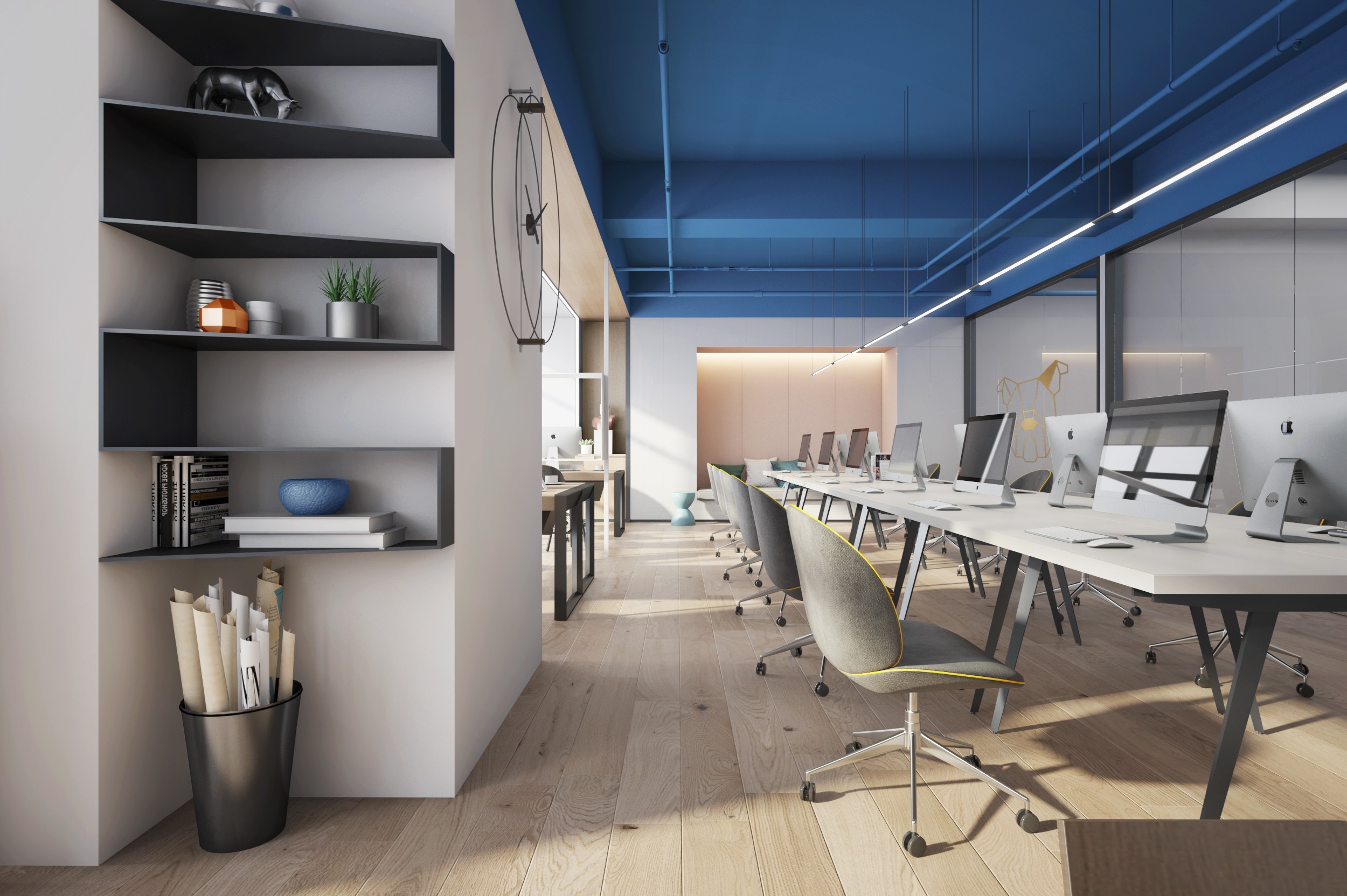 素色風格辦公室裝修設計-第3張圖片-上海古都建筑設計集團 素色風格辦公室裝修設計-第3張圖片-上海古都建筑設計集團