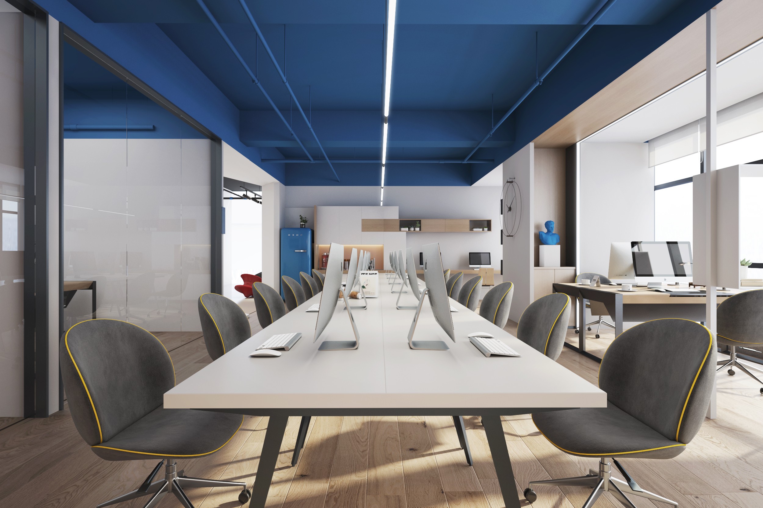 素色風格辦公室裝修設計-第2張圖片-上海古都建筑設計集團 素色風格辦公室裝修設計-第2張圖片-上海古都建筑設計集團