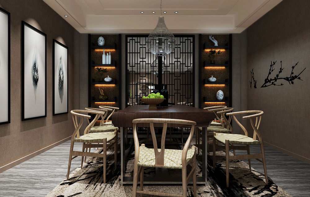 中式復古風格辦公室裝修設計-第3張圖片-上海古都建筑設計集團 中式復古風格辦公室裝修設計-第3張圖片-上海古都建筑設計集團