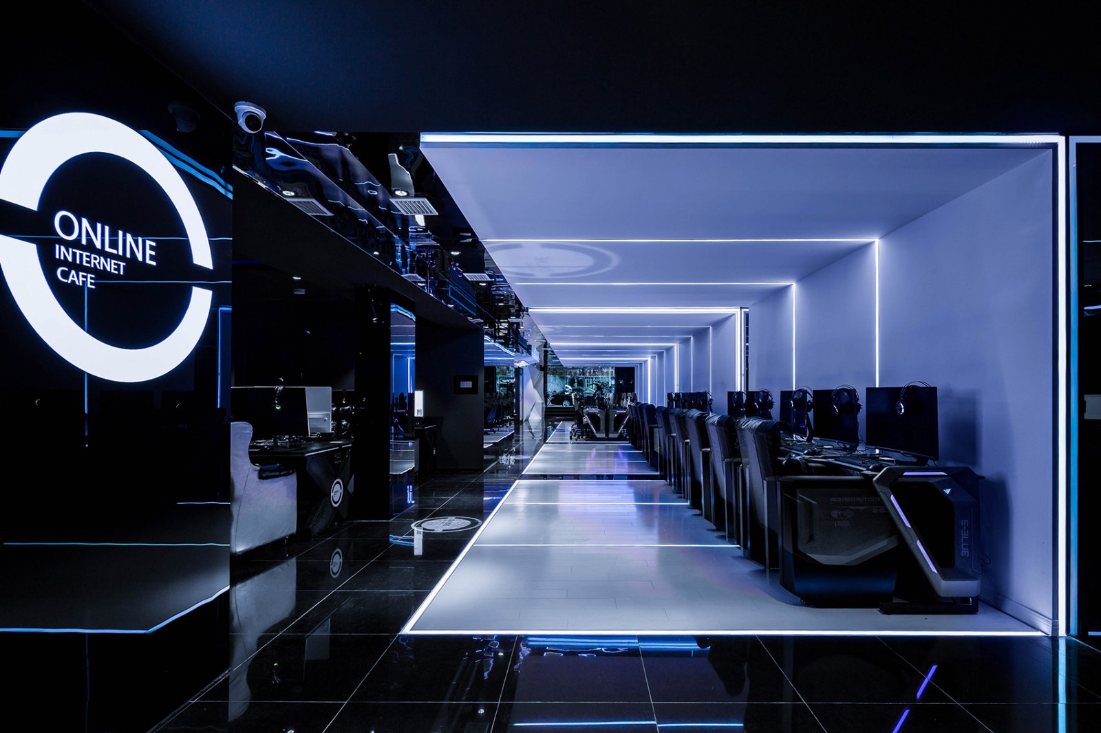 科技電競風格網吧裝修設計-第6張圖片-上海古都建筑設計集團 科技電競風格網吧裝修設計-第6張圖片-上海古都建筑設計集團