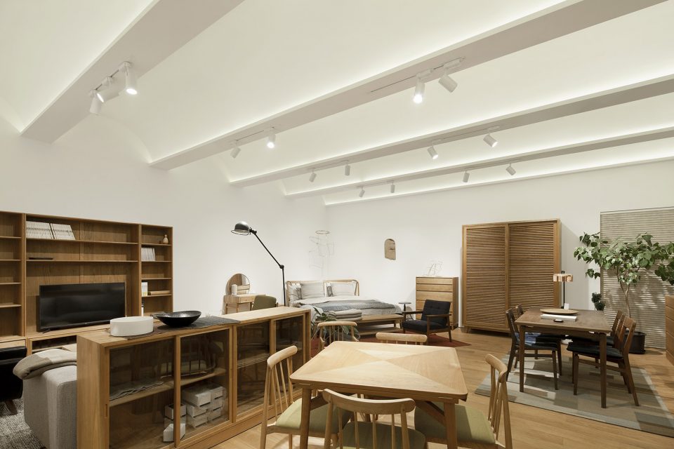 原木簡約家具店裝修設計-第1張圖片-上海古都建筑設計集團 原木簡約家具店裝修設計-第1張圖片-上海古都建筑設計集團