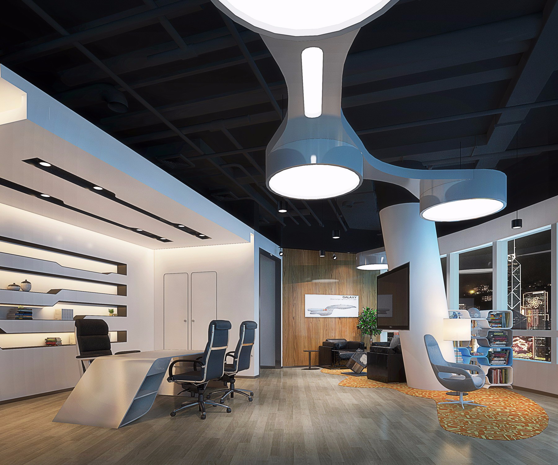 普陀區現代科技風格辦公室裝修設計-第1張圖片-上海古都建筑設計集團 普陀區現代科技風格辦公室裝修設計-第1張圖片-上海古都建筑設計集團