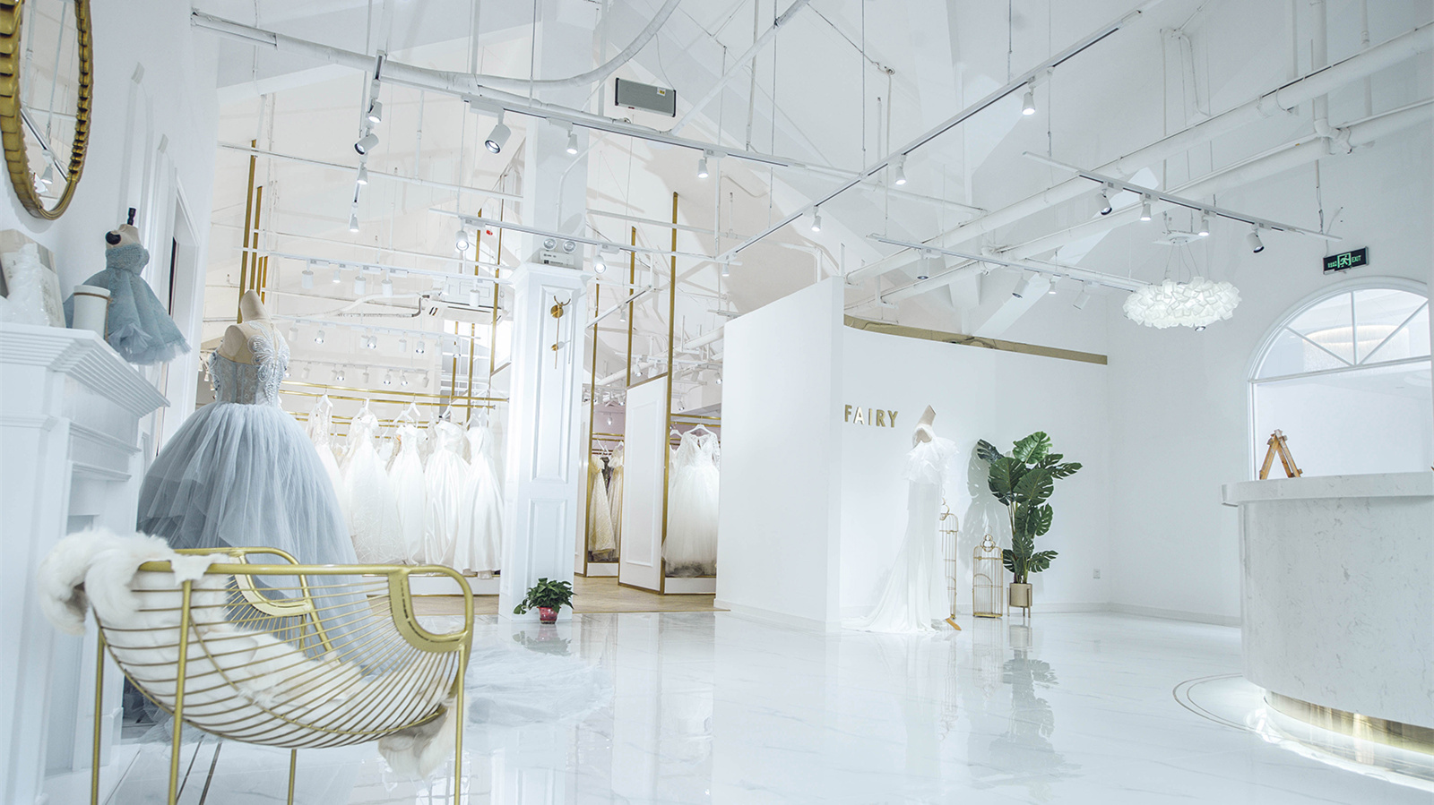 輕奢風格婚紗店裝修設計-第6張圖片-上海古都建筑設計集團 輕奢風格婚紗店裝修設計-第6張圖片-上海古都建筑設計集團