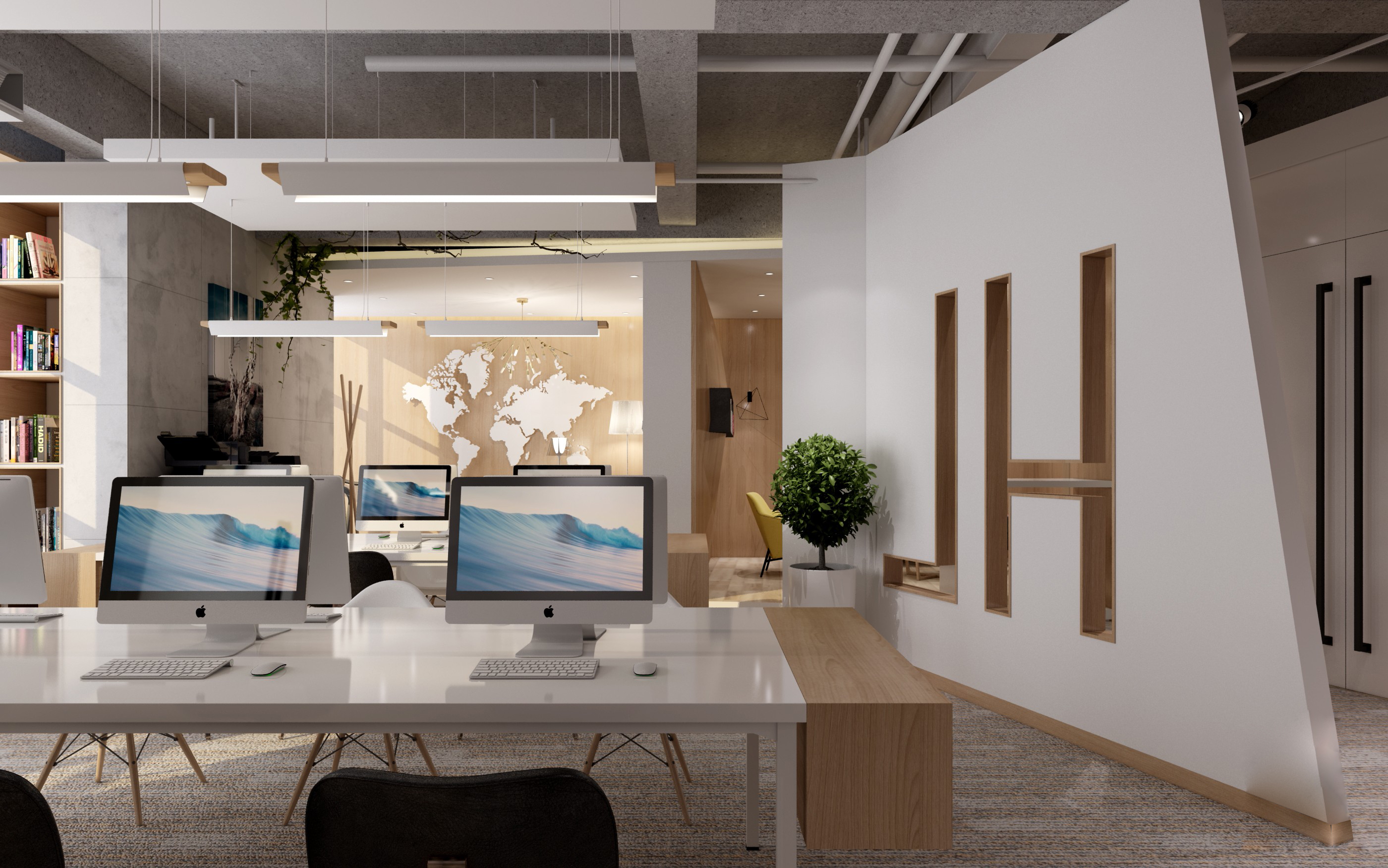 質樸風格辦公室裝修效果圖-第3張圖片-上海古都建筑設計集團 質樸風格辦公室裝修效果圖-第3張圖片-上海古都建筑設計集團