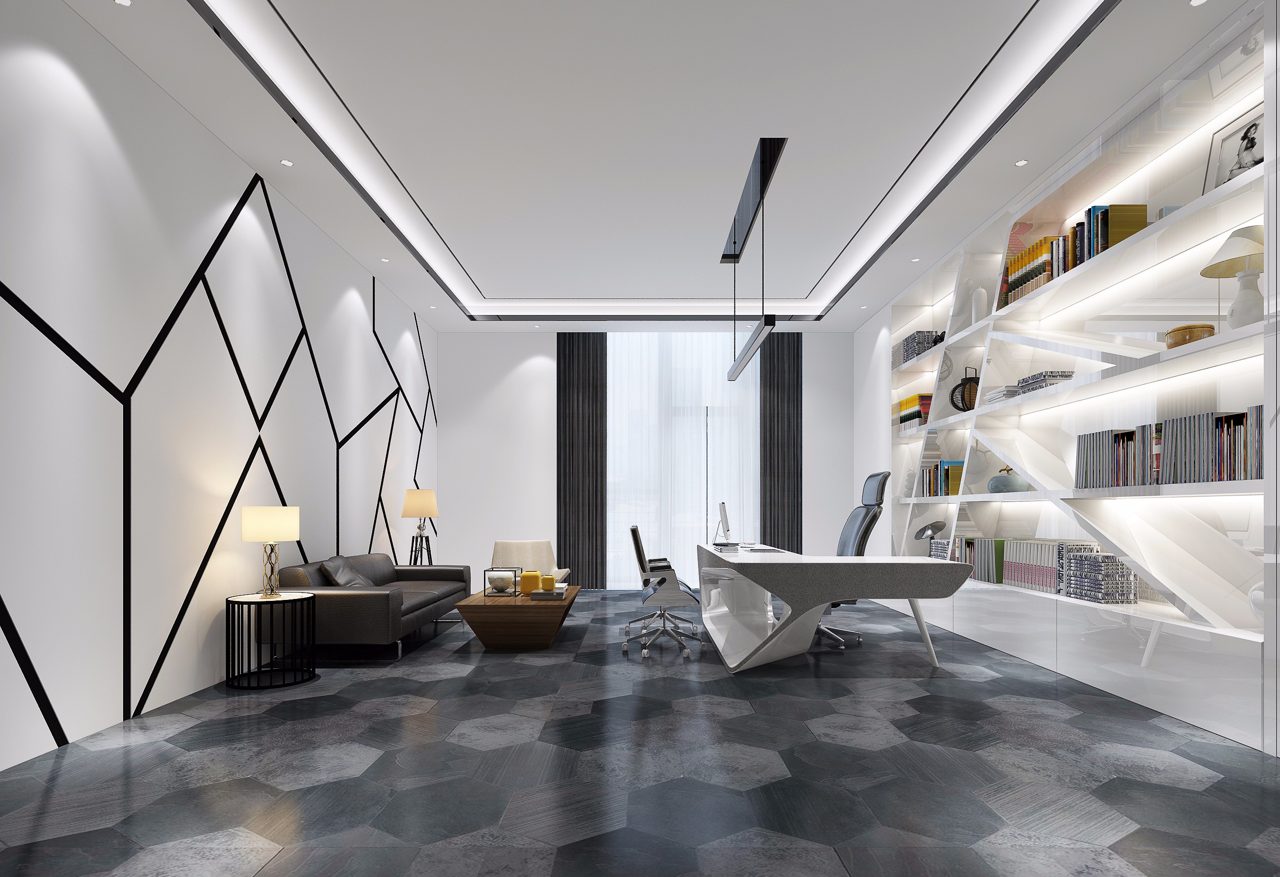 現代時尚科技辦公室裝修-第1張圖片-上海古都建筑設計集團 現代時尚科技辦公室裝修-第1張圖片-上海古都建筑設計集團