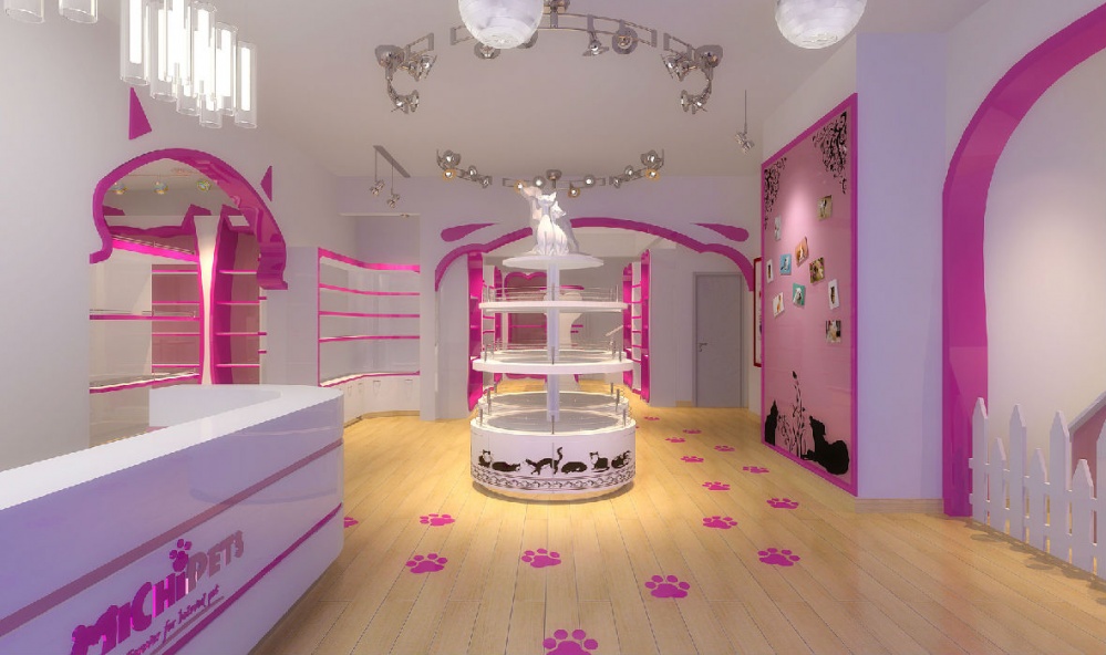粉色可愛系寵物一體店裝修設(shè)計-第1張圖片-上海古都建筑設(shè)計集團(tuán) 粉色可愛系寵物一體店裝修設(shè)計-第1張圖片-上海古都建筑設(shè)計集團(tuán)