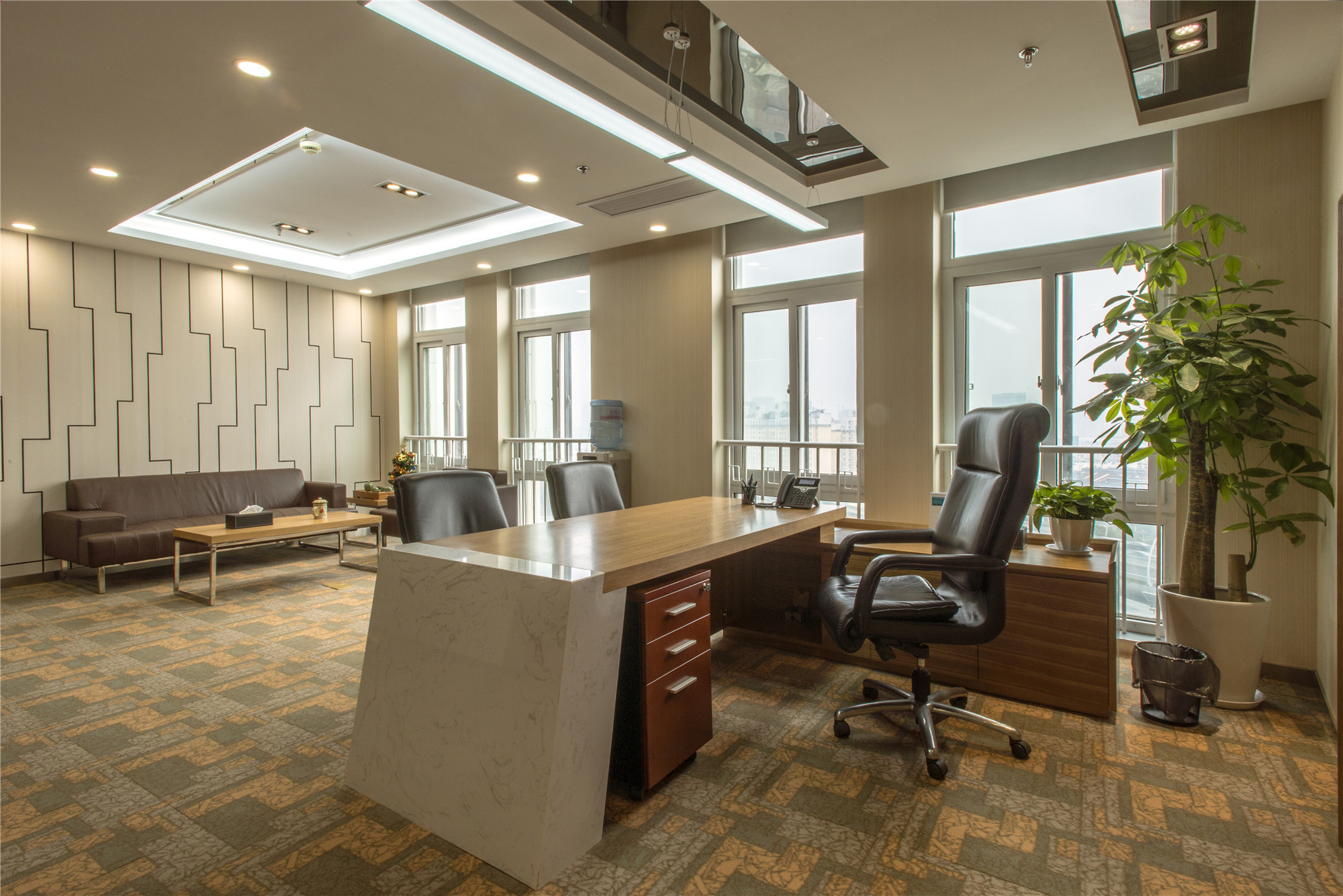 簡約流暢風格寫字樓裝修設計-第5張圖片-上海古都建筑設計集團 簡約流暢風格寫字樓裝修設計-第5張圖片-上海古都建筑設計集團
