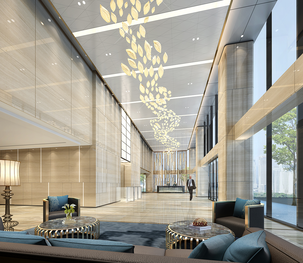 集團公司8000平米辦公室裝修項目-第2張圖片-上海古都建筑設計集團 集團公司8000平米辦公室裝修項目-第2張圖片-上海古都建筑設計集團