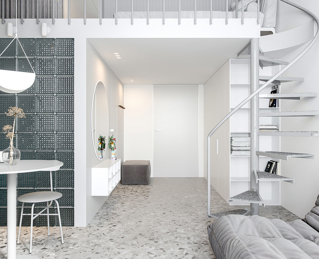 復式小公寓樓裝修設計-第1張圖片-上海古都建筑設計集團 復式小公寓樓裝修設計-第1張圖片-上海古都建筑設計集團