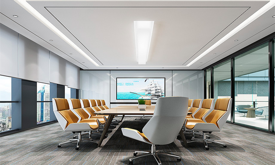 高檔辦公會議室裝修設(shè)計(jì)-第4張圖片-上海古都建筑設(shè)計(jì)集團(tuán)