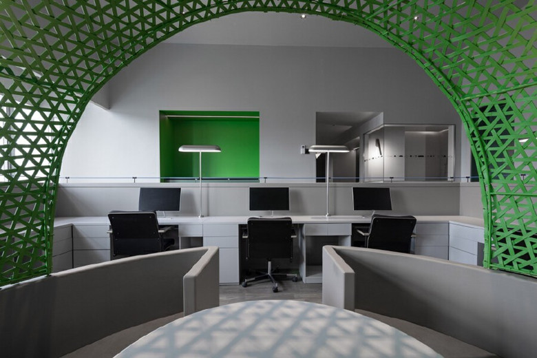 2100平創意風格辦公室設計效果展示-第2張圖片-上海古都建筑設計集團