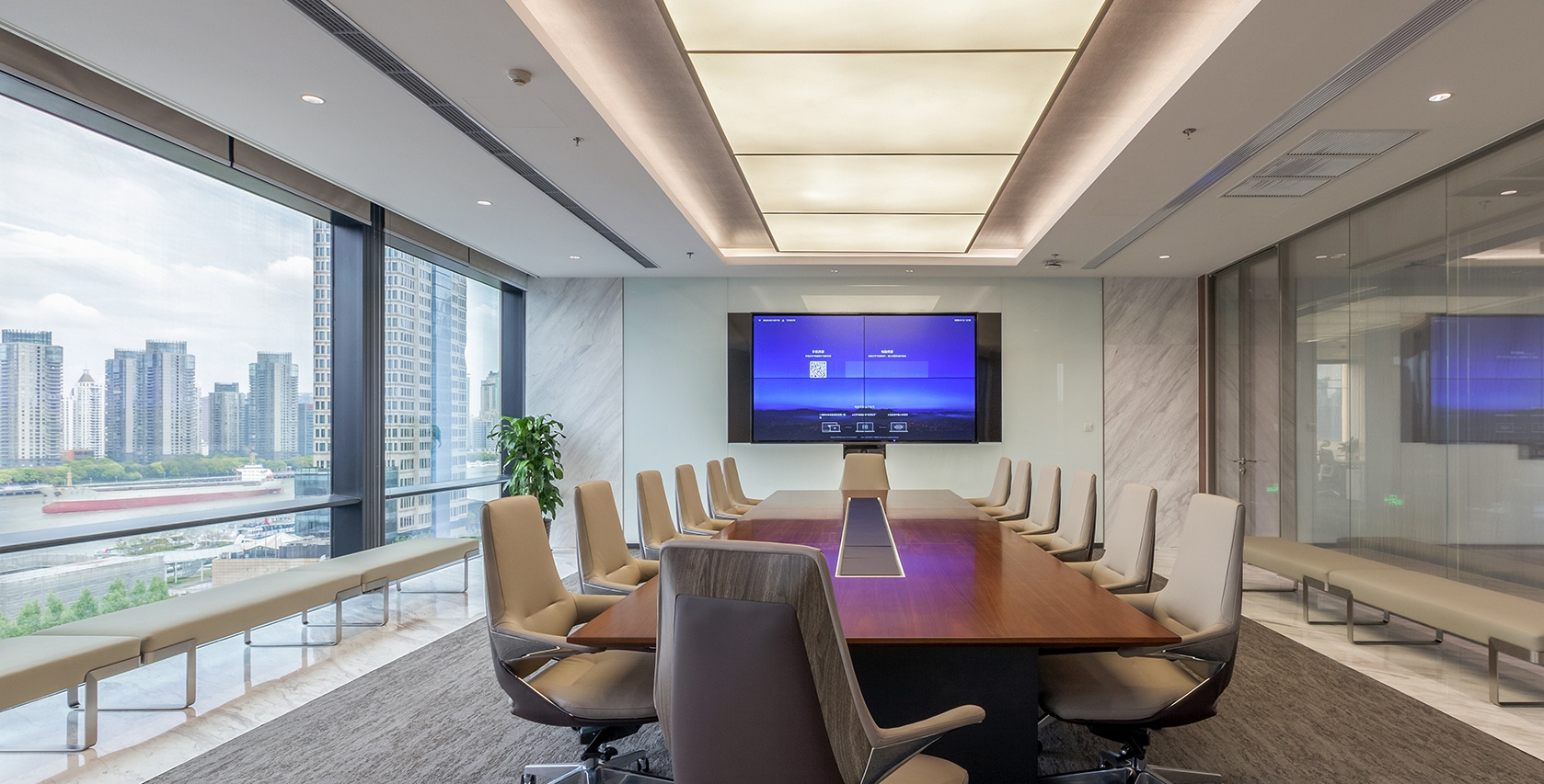 2100平金融機構辦公室設計布局方案-第2張圖片-上海古都建筑設計集團 2100平金融機構辦公室設計布局方案-第2張圖片-上海古都建筑設計集團